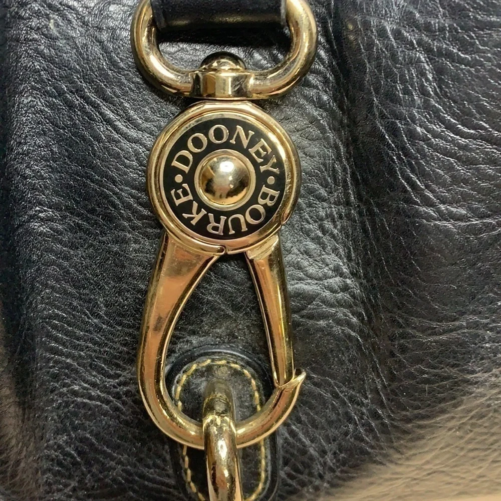 Dooney and Bourke PEBBLE GRAIN LOGO LOCK  BAG